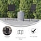 Flash Furniture Black Folding Sling Patio Chairs with Armrests, 2PK 2-GM-SC098-BK-GG - alternate 7